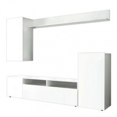 Parete Attrezzata Tv Sospesa a Muro Design Moderno per Soggiorno