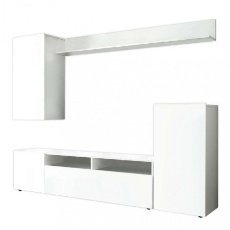 Parete Attrezzata Tv Sospesa a Muro Design Moderno per Soggiorno