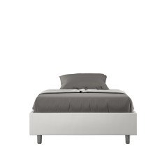 Letto Una Piazza e Mezza Ecopelle Senza Testiera 120 x 200 con Rete