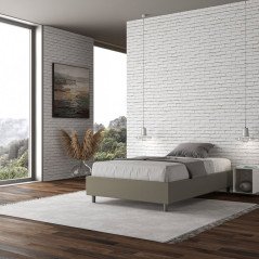 Letto 1 Piazza e Mezzo 120x200 Lungo Moderno con Contenitore