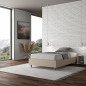 Letto Una Piazza e Mezza 120x210 cm Extra Lungo in Similpelle con Contenitore