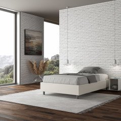 Letto Alla Francese Con Contenitore 140x190 Ecopelle Moderno