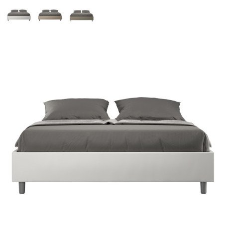 Letto Contenitore Senza Testata 160x190 cm in Ecopelle Moderno