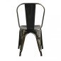 Set 4 Sedie Tolix Vintage Chic Stile Industriale in Metallo Design