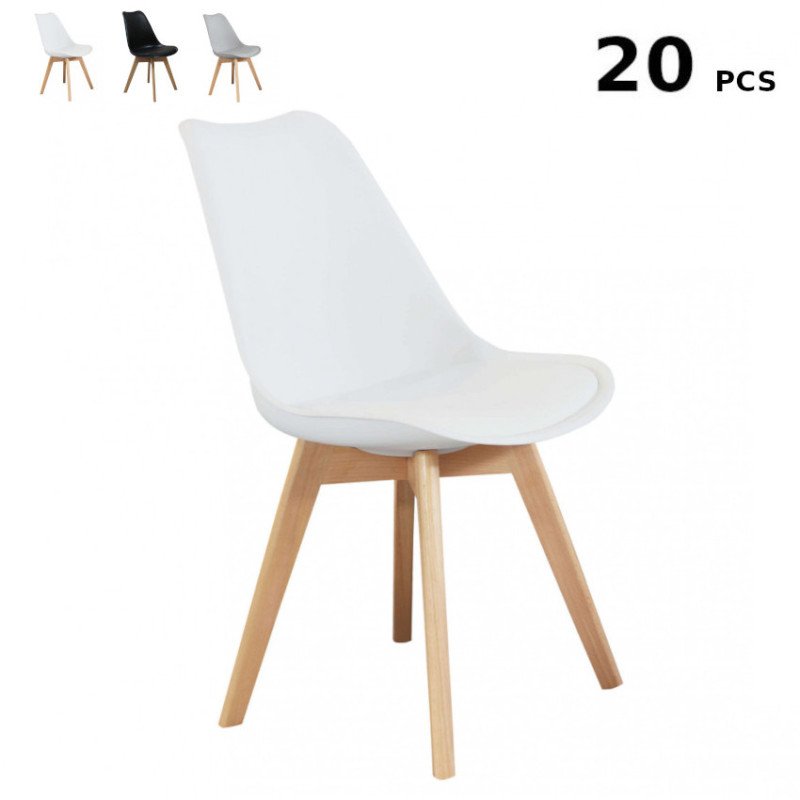 Stock 20 Sedie Nordiche Legno Design Scandinavo Moderne per Ristoranti