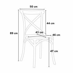 Set 4 Sedie Bianche da Giardino Impilabili in Polipropilene Bianche