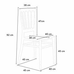 20 Sedie in Stock Parigine Bianche Impilabili per Catering e Banchetti