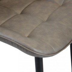 4 Sedie Ecopelle Imbottite Moderne per Sala da Pranzo e Soggiorno