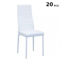Stock 20 Sedie per Ristorante Ecopelle Imbottite Moderne da Interno