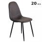 20 Sedie Bar Stock in Finta Pelle Imbottite Shabby Chic Ecopelle