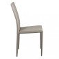 Set 4 Sedie Ecopelle Moderne Eleganti Impilabili da Interno