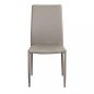 Set 4 Sedie Ecopelle Moderne Eleganti Impilabili da Interno