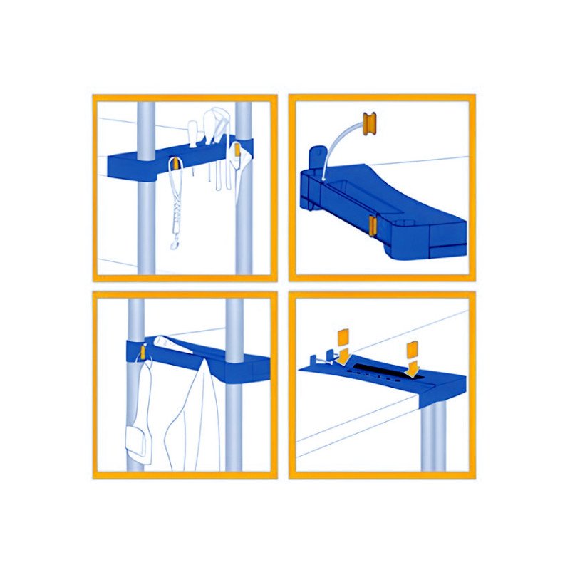 Scaffale In Resina PVC 3 Ripiani 80x40x85 Cm - Resistente Fino A 80 Kg Per Ripiano, Per Interni Ed Esterni, Made In Italy