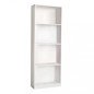 Libreria 4 Ripiani in Legno a Parete Semplice 58x25x165 cm da Ufficio