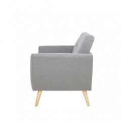 Divanetto Stile Nordico 2 Posti Design Scandinavo in Tessuto da 150 cm