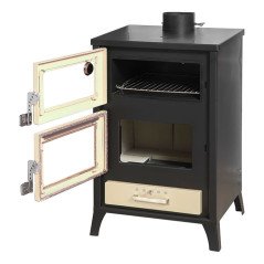 Stufa a Legna con Forno Grande per Pizza e Piano Cottura 150 mq MG500