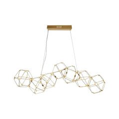 Lampadario a Sospensione Oro Design Moderno a Led Luce Calda