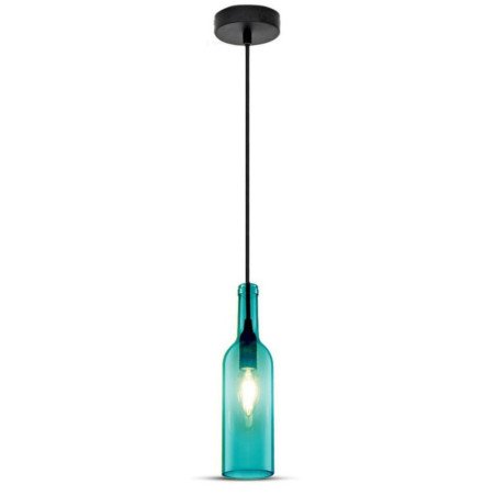 Lampadario con Bottiglia di Vetro a Sospensione Bancone Bar