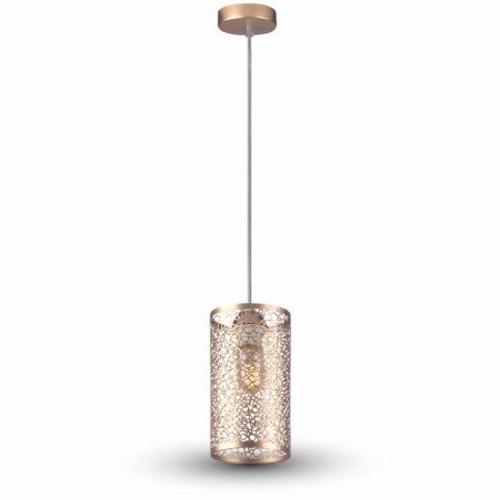 Portalampada a Sospensione Lampadario a Cilindro Design
