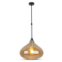 Lampadario a Goccia Moderno in Vetro Portalampada a Led E27