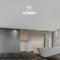 Lampada da Soffitto Design Bianca con Cerchi Led Luce Calda 37W