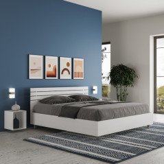 Letto Contenitore Matrimoniale Moderno 160 x 190 in Legno Design