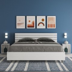 Letto Contenitore Matrimoniale Moderno 160 x 190 in Legno Design