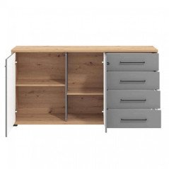 Credenza Moderna 2 Ante e Cassetti Madia 160 cm Corren