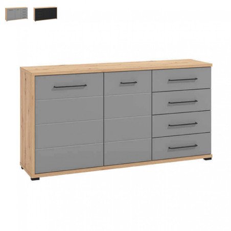 Credenza Moderna 2 Ante e Cassetti Madia 160 cm Corren