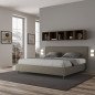 Letto King Size 180x200 Matrimoniale Testata Alta Similpelle con Rete