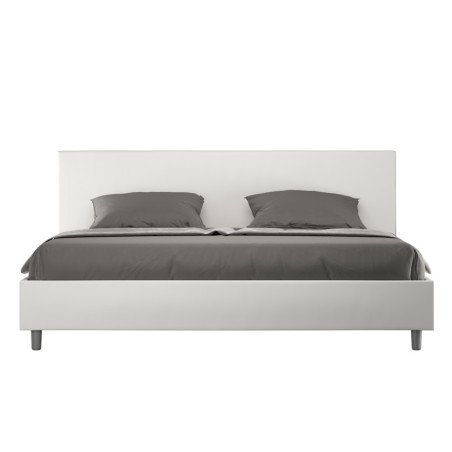 180x200 Letto Matrimoniale King Size Contenitore Testiera Imbottita