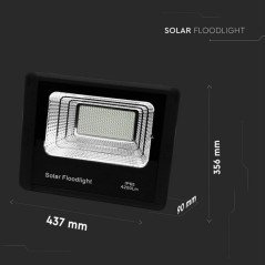 Faro Fotovoltaico a Led con Pannello Solare Professionale 50W